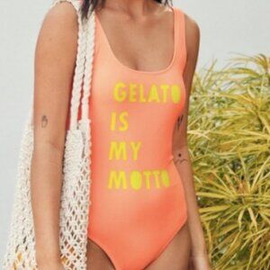 Aerie Gelato is My Motto One Piece Swimsuit. NWOT